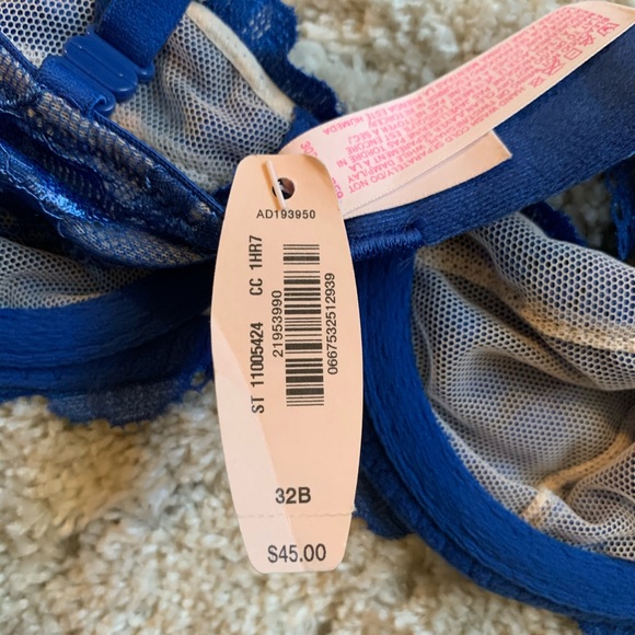 NWT Victoria’s Secret sheer lace blue bra - Picture 5 of 6